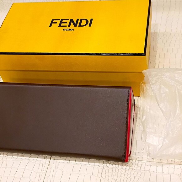 New FENDI Waves FF0241S Black Peach Stripe Pink Gradient Sunglasses Cat Eye - Picture 11 of 16